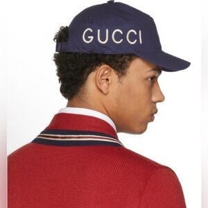 GUCCI loved cap navy / baseball hat - unisex